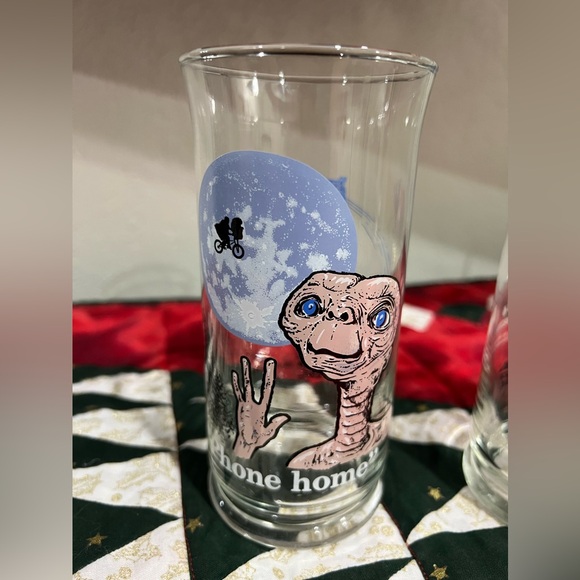 Set of 3 E.T. 1982 Pizza Hut Collectors Series Glasses The Extra-Terrestrial ET - Picture 4 of 5